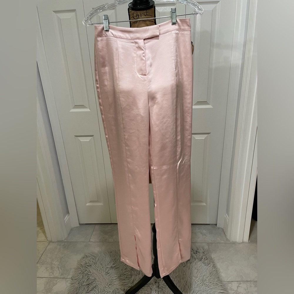 Tularosa Blush Satin Split Ankle Women's Trousers